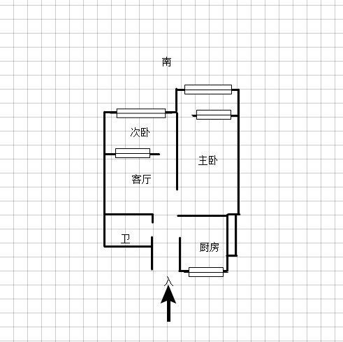 先锋路6号院  2室1厅1卫   32.00万室内图1