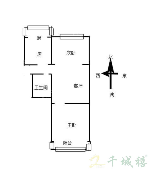 开元小区  2室1厅1卫   800.00元/月