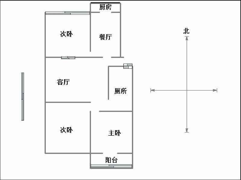 南洋东苑(东苑小区）  3室2厅1卫   68.00万户型图