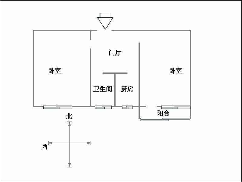 和平东小区（和平路391号院）  2室1厅1卫   800.00元/月室内图