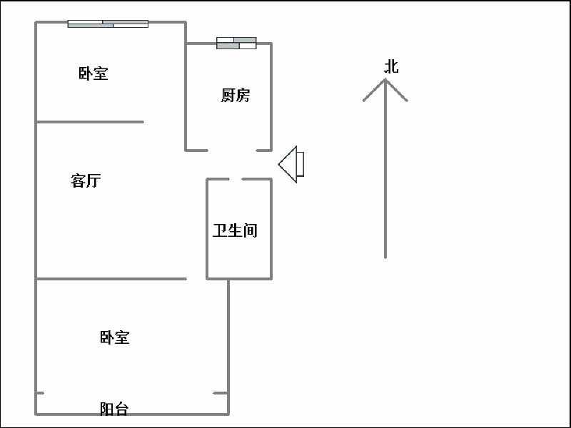 中柳林小区  3室2厅2卫   100.00万室内图