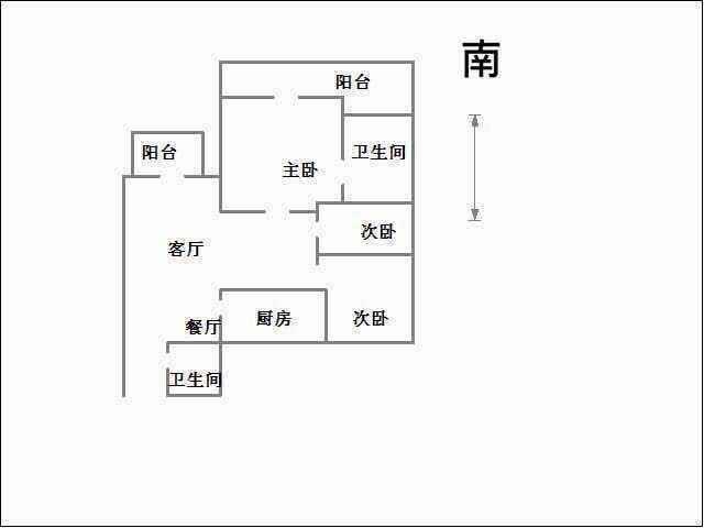 明珠花园C区  3室2厅2卫   120.00万室内图