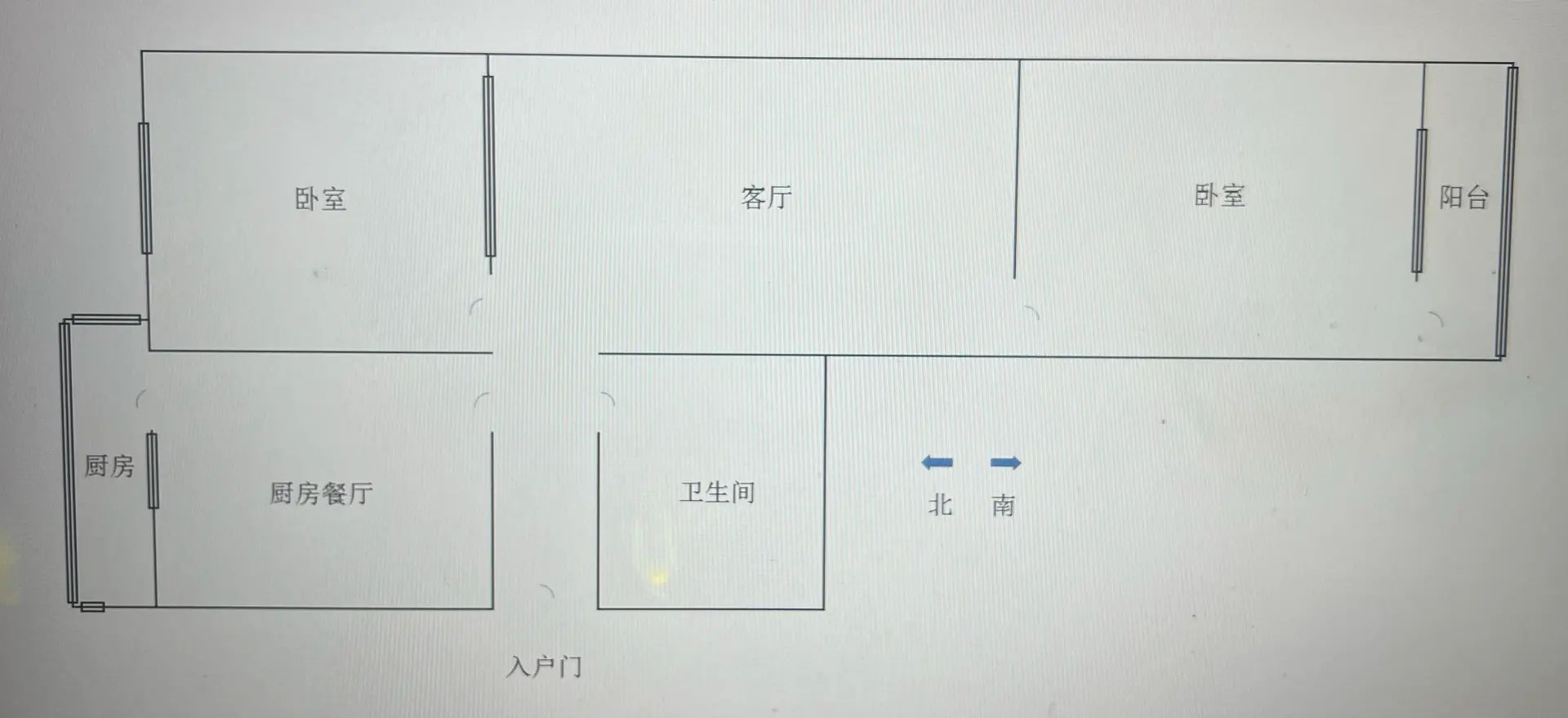 联纺西路142号（联纺路铁三局）  2室1厅1卫   25.80万室内图1