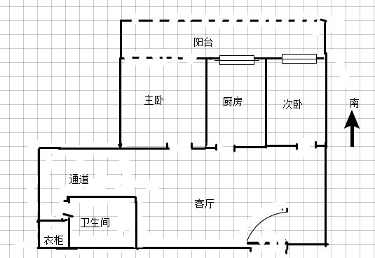 旺角花园  2室2厅1卫   79.00万