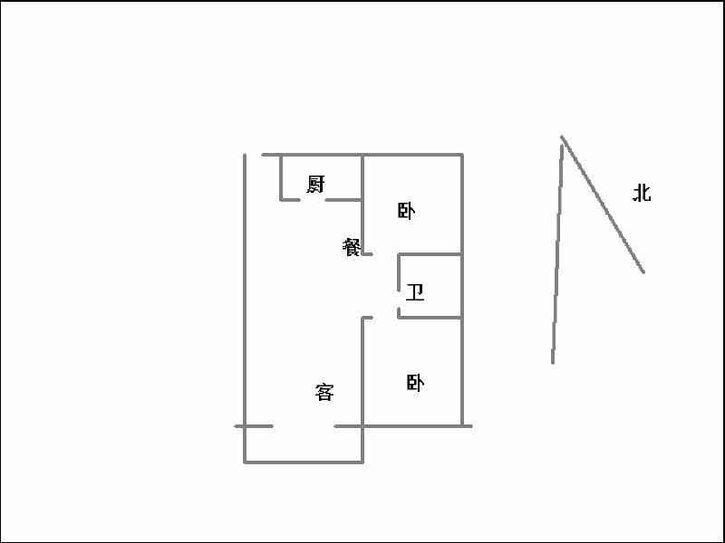 创鑫二期（阳光欧尚、双柳路29号）  2室2厅1卫   120.00万室内图