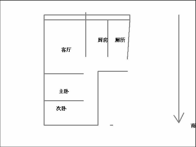 工行小区4号院  2室2厅1卫   60.00万室内图