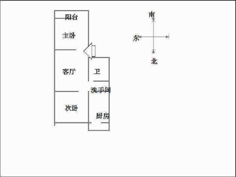 广厦小区  2室2厅1卫   61.00万室内图