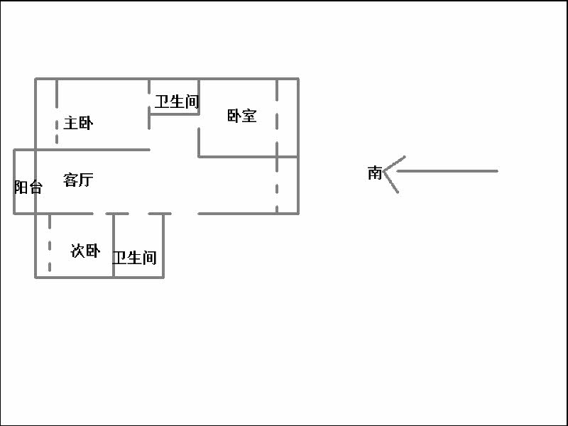 南湖花园  3室2厅2卫   95.00万