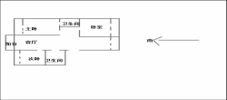 南湖花园  3室2厅2卫   1400.00元/月
