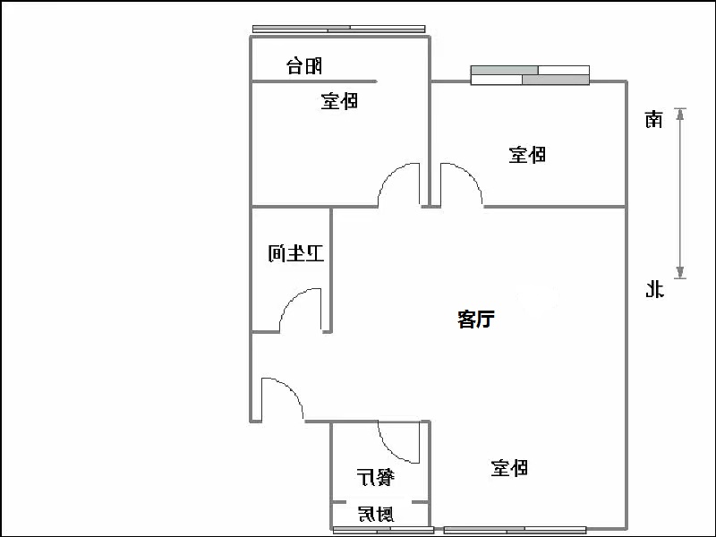 农林局家属院（滏园街甲8号院）  3室2厅1卫   96.00万室内图