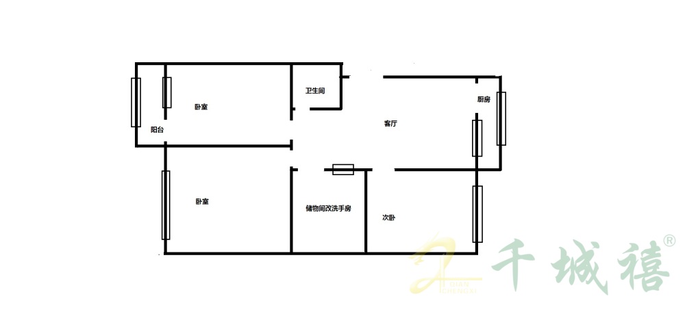 南苑小区（学院北路85号院）  3室1厅1卫   59.00万户型图