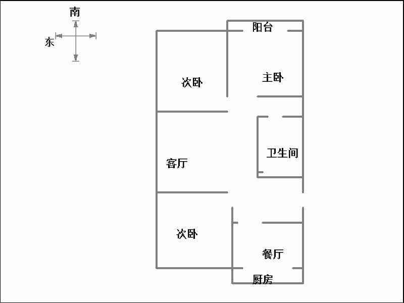 桃园小区  3室2厅1卫   93.00万室内图