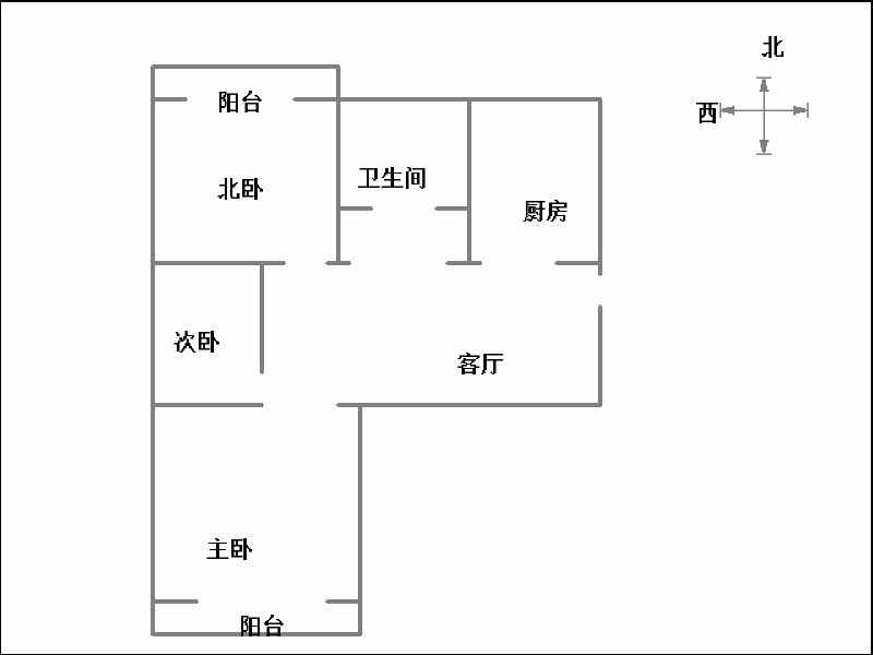 中柳林小区  3室1厅1卫   74.00万室内图