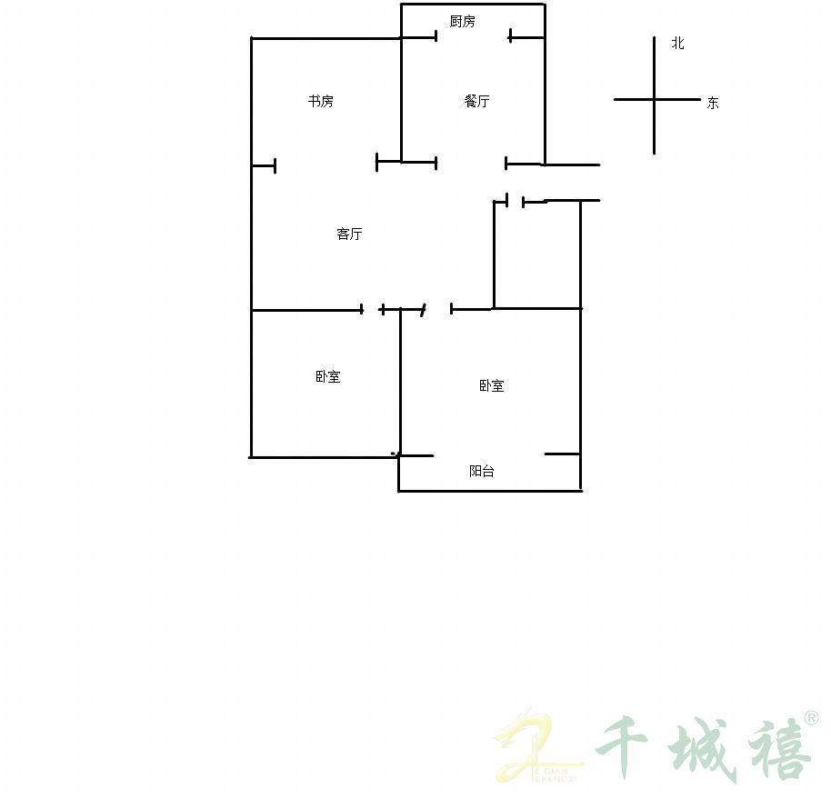 农校小区  3室2厅1卫   1100.00元/月室内图