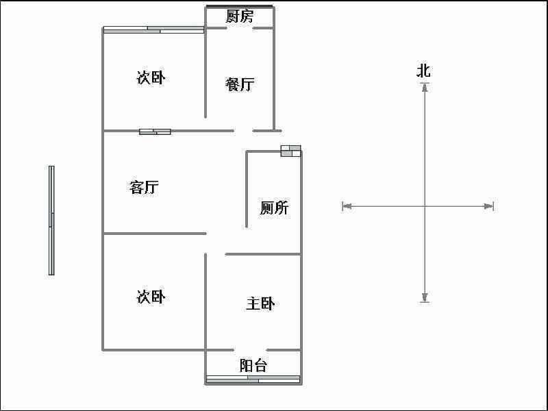 南洋东苑(东苑小区）  3室2厅1卫   105.00万室内图