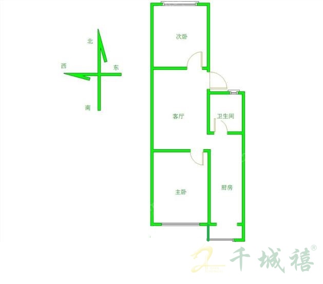 开元小区  2室1厅1卫   800.00元/月