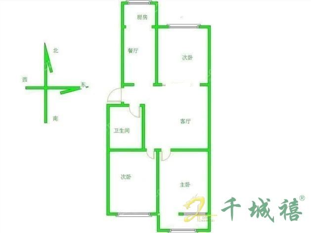 开元小区  3室1厅1卫   1200.00元/月室内图