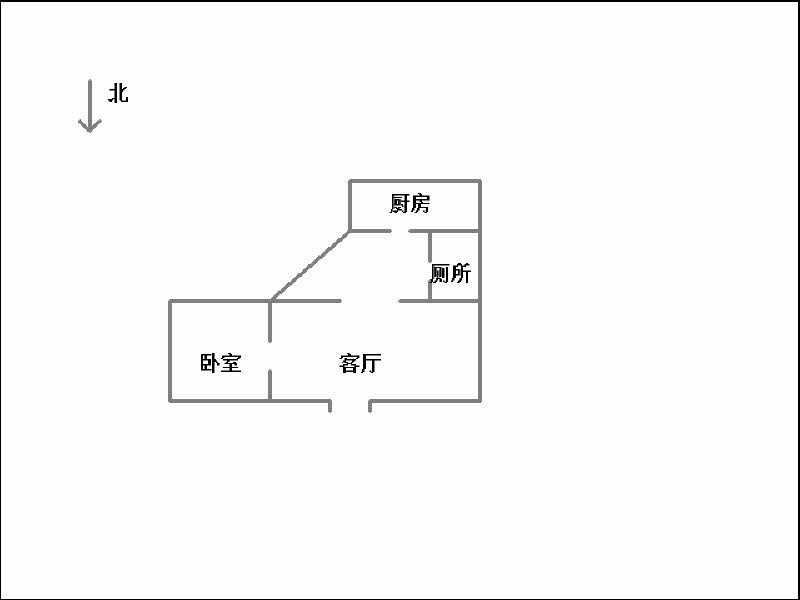 连城别苑（逸园）  1室1厅1卫   68.00万室内图