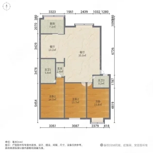 广乐馨泽苑  3室2厅2卫   165.00万