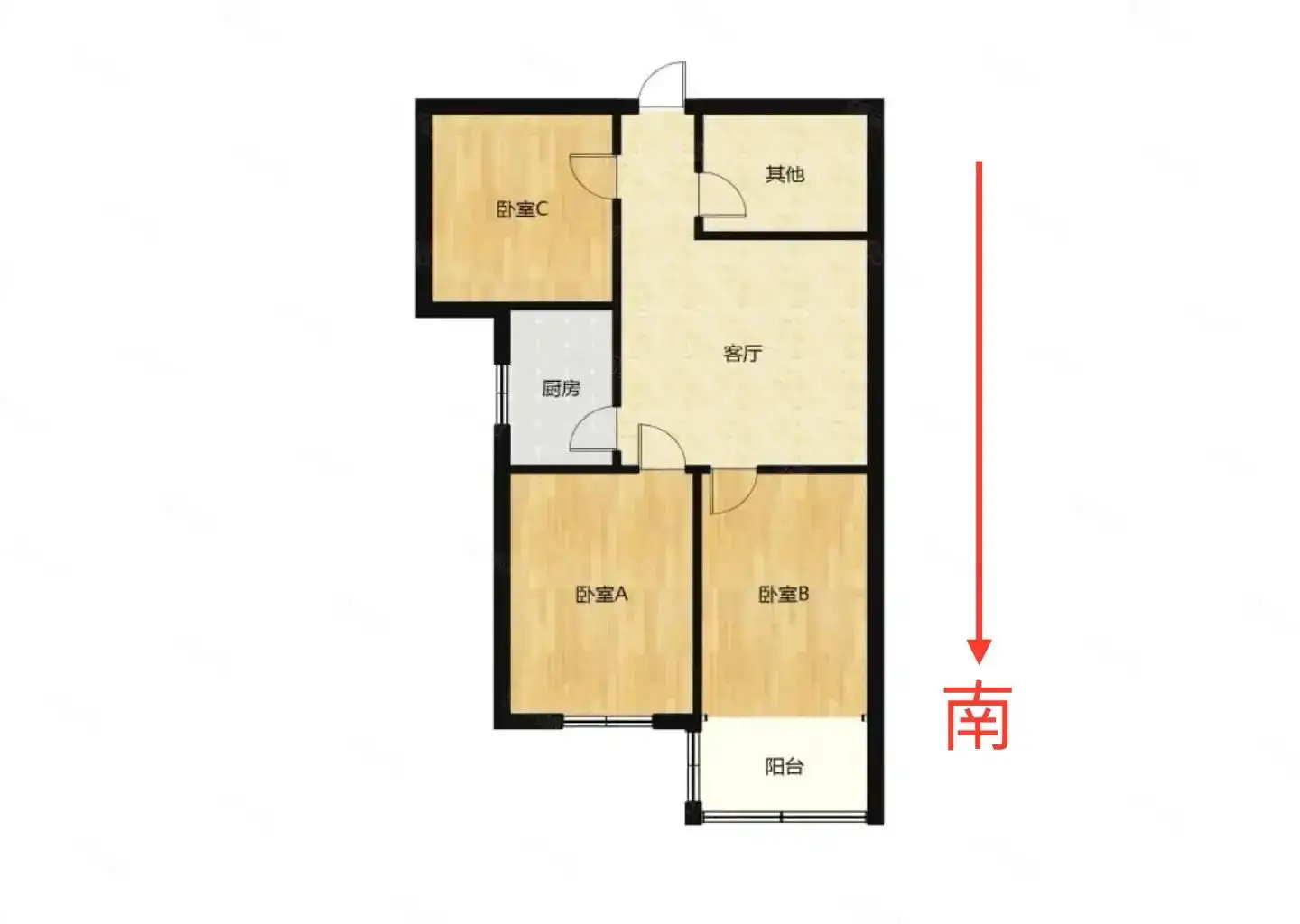 汇景阁  3室1厅1卫   69.00万