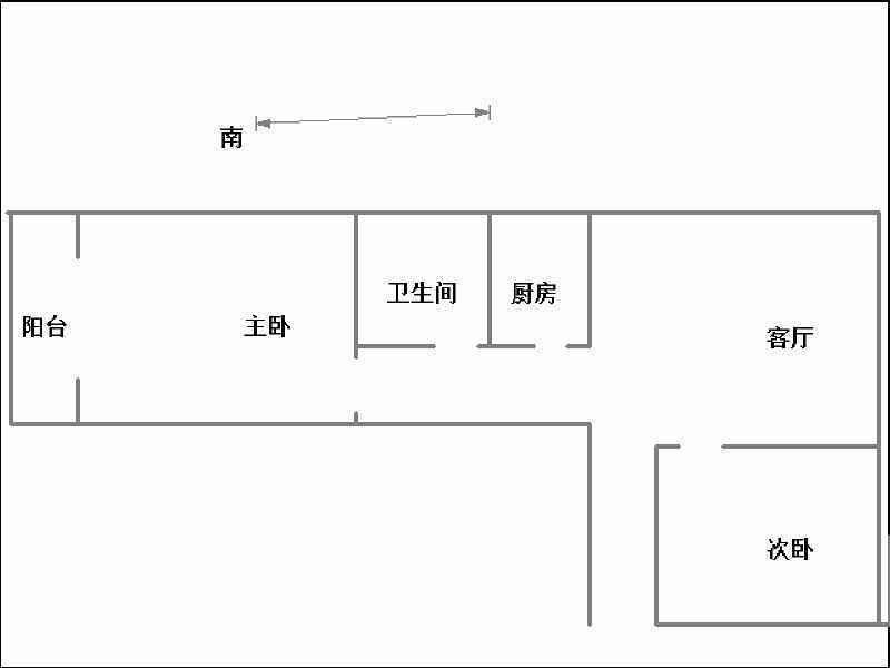 春风小区  2室1厅1卫   1500.00元/月室内图