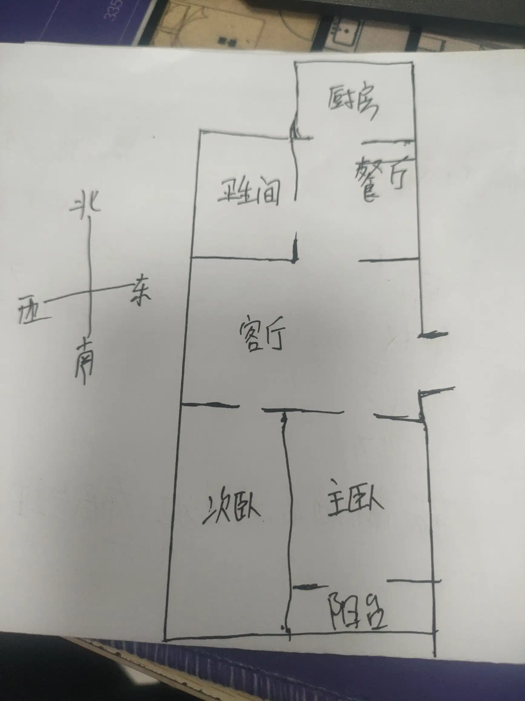 大学生公寓  2室1厅1卫   1100.00元/月室内图