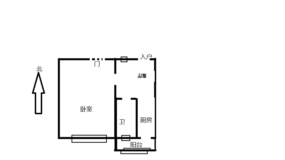 漳苑小区  1室1厅1卫   28.80万室内图1