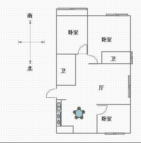 圣水湖畔  3室2厅2卫   126.00万室内图