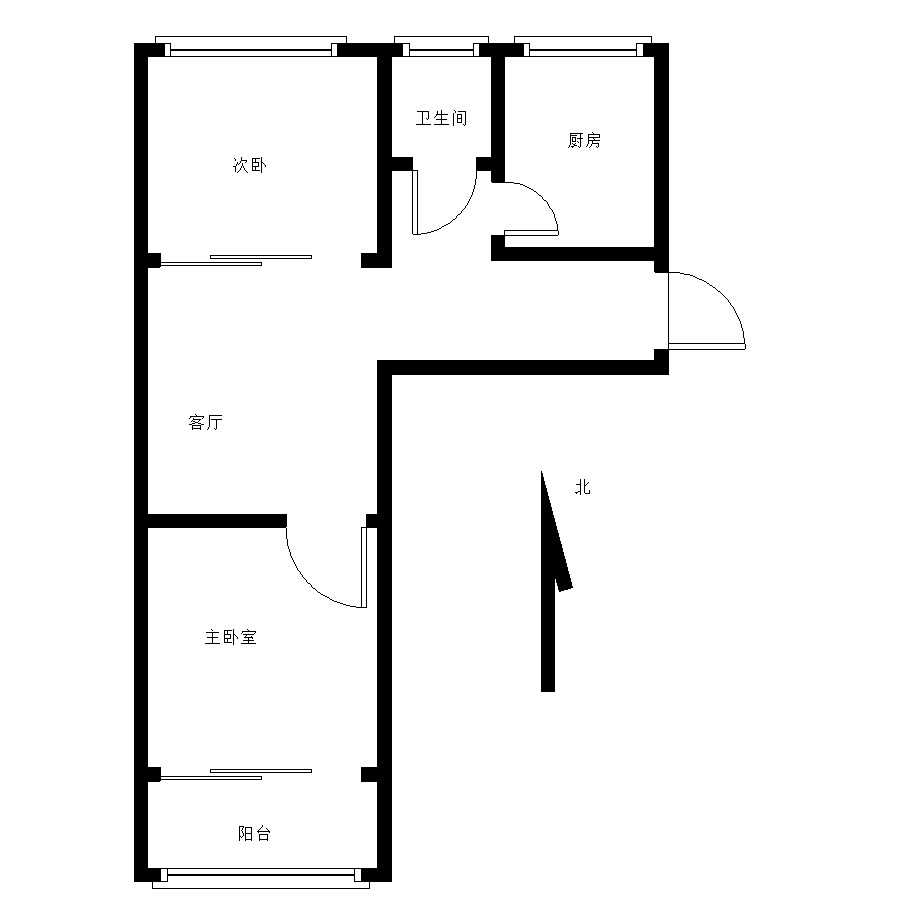 小光明街22号院（小光明街）  2室2厅1卫   53.00万