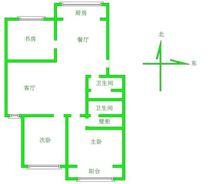 政通小区  3室2厅2卫   165.00万