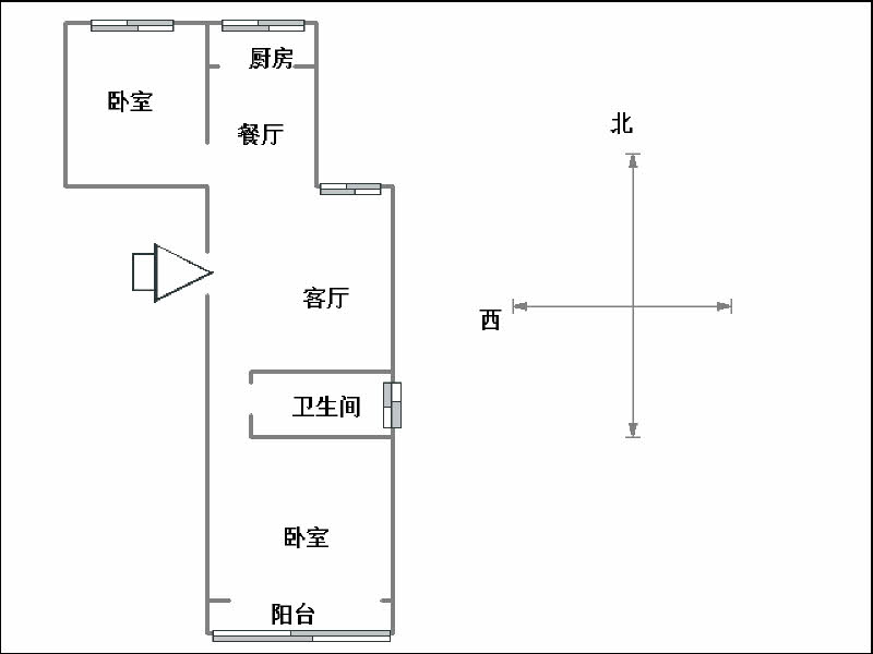 春风小区  2室2厅1卫   85.00万室内图1