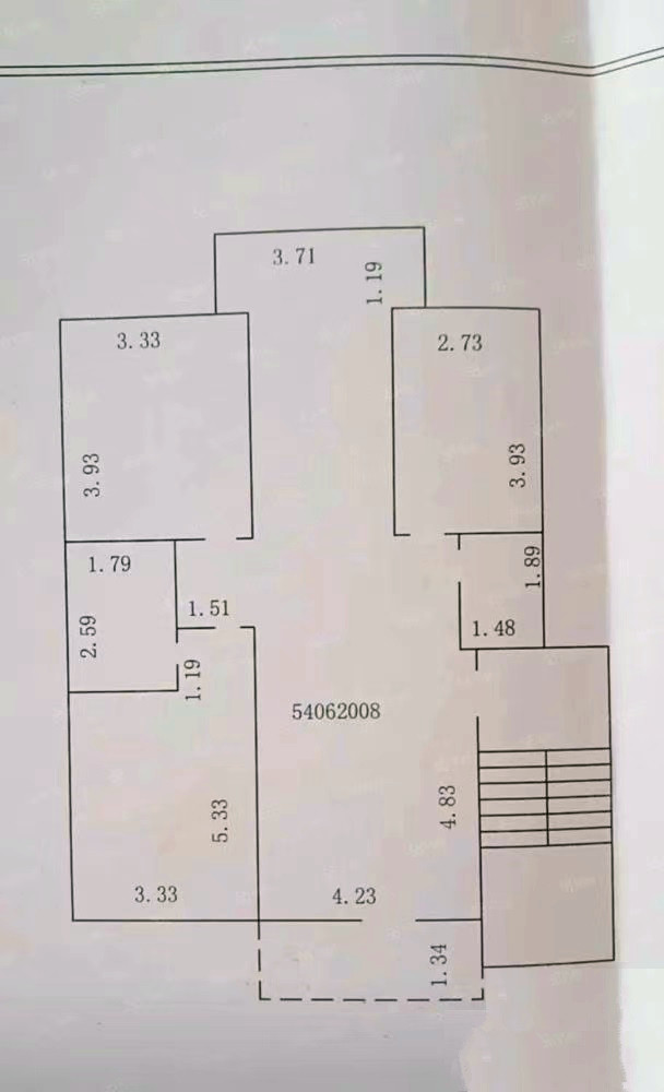 信德园  3室2厅2卫   90.00万户型图