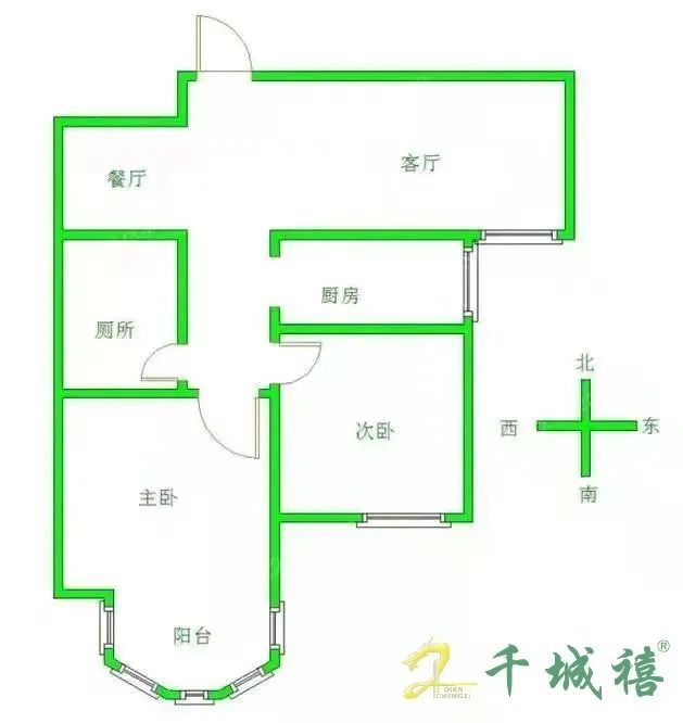 赵都新城绿和园  2室2厅1卫   82.00万