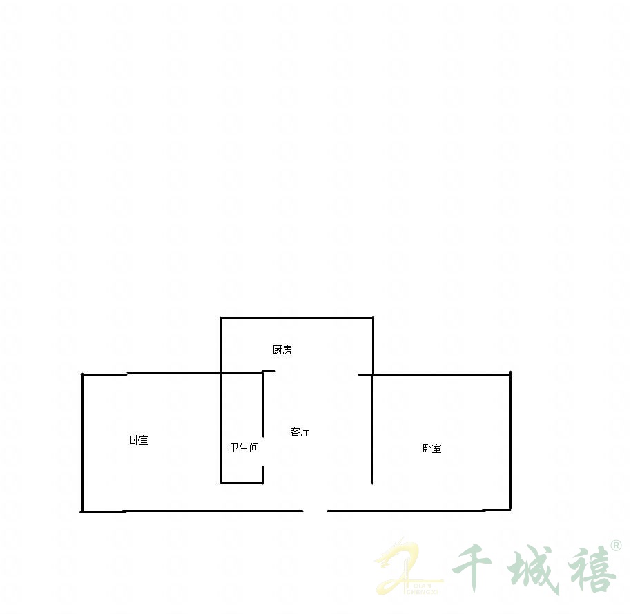 华冶北苑（岭南路23号）  2室1厅1卫   35.00万室内图