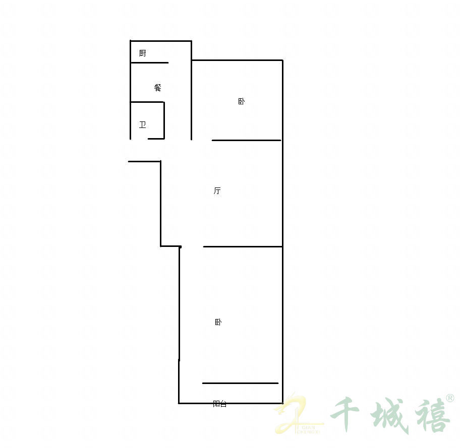 学院北路107号院  2室1厅1卫   46.00万室内图1