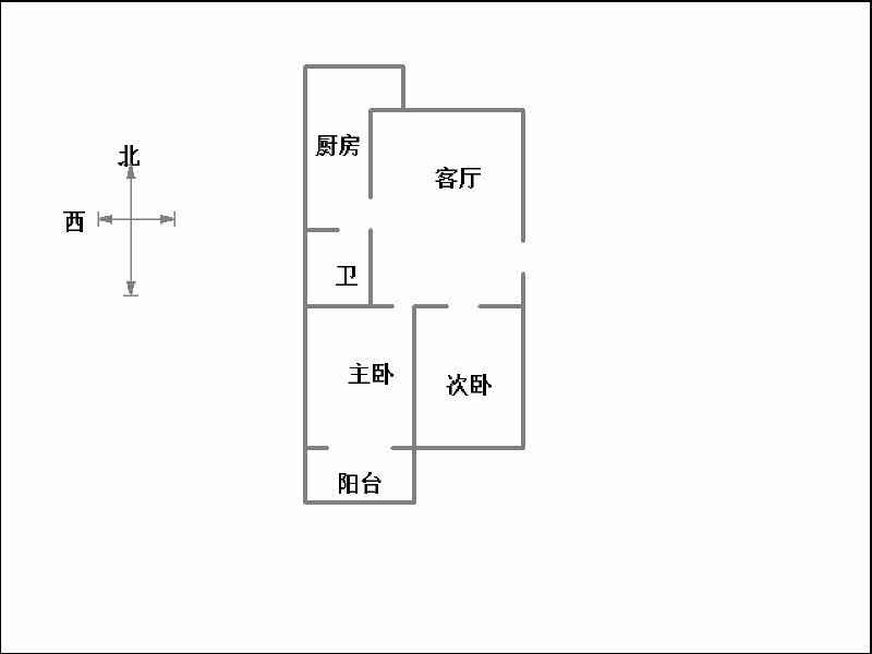 和平东小区（和平路391号院）  2室2厅1卫   1300.00元/月室内图