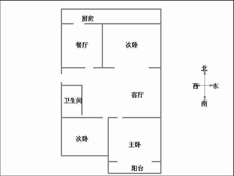 和缘小区(和平路488号食品院)  3室2厅1卫   110.00万室内图