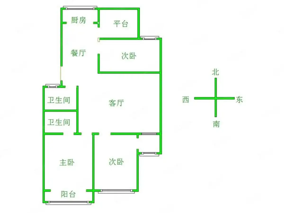 春晖小区三号院  3室2厅2卫   112.00万室内图