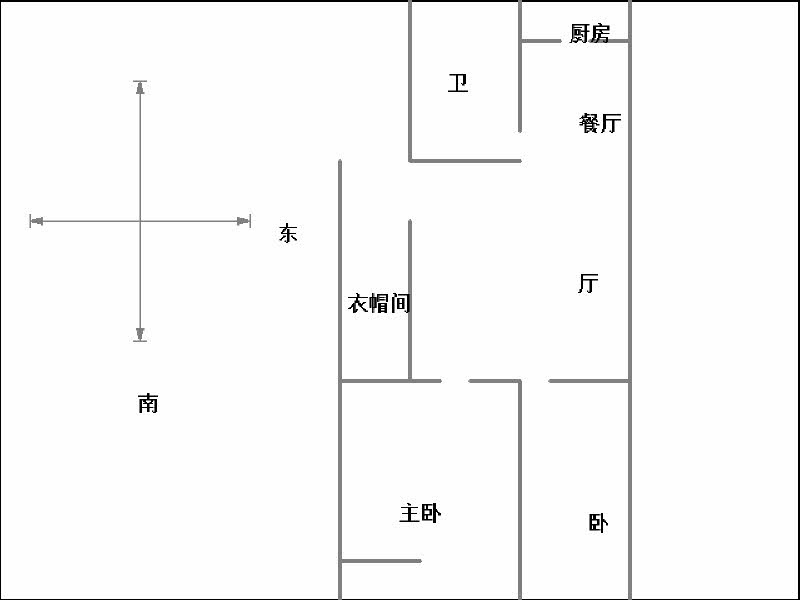 百花大街50号院（十八中家属院）  2室2厅1卫   1000.00元/月室内图