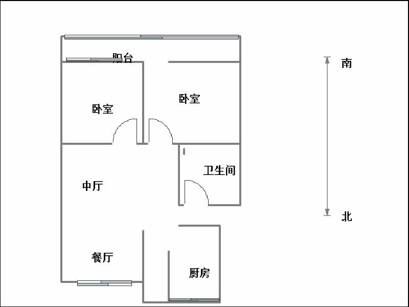 祥和园  3室2厅1卫   1800.00元/月室内图