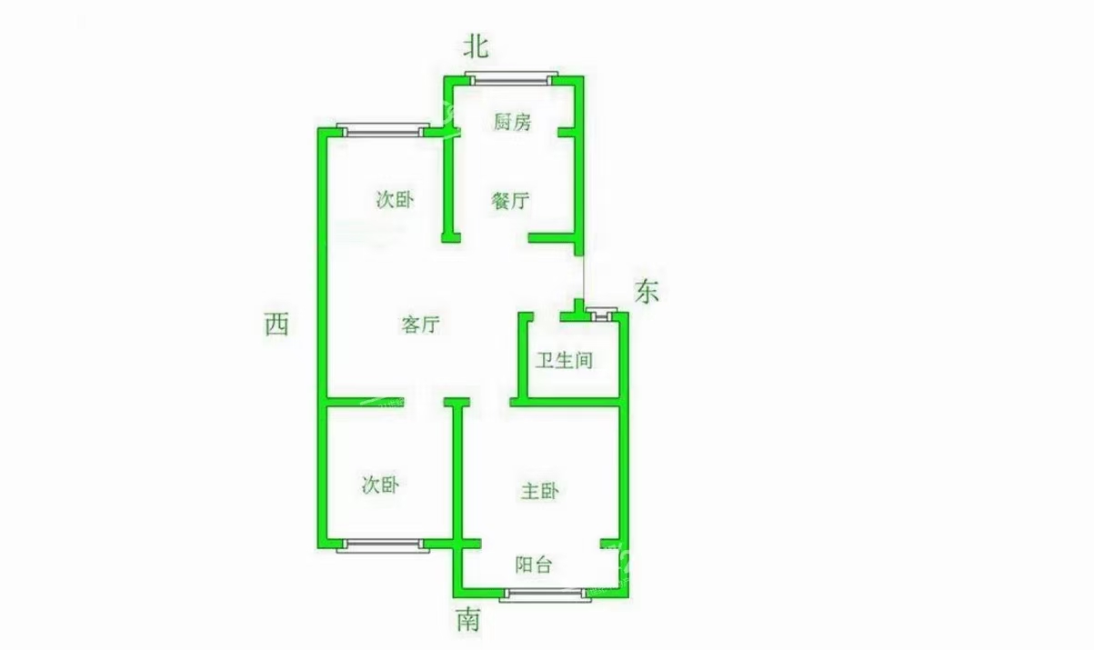 广泰小区  3室2厅1卫   1450.00元/月室内图1