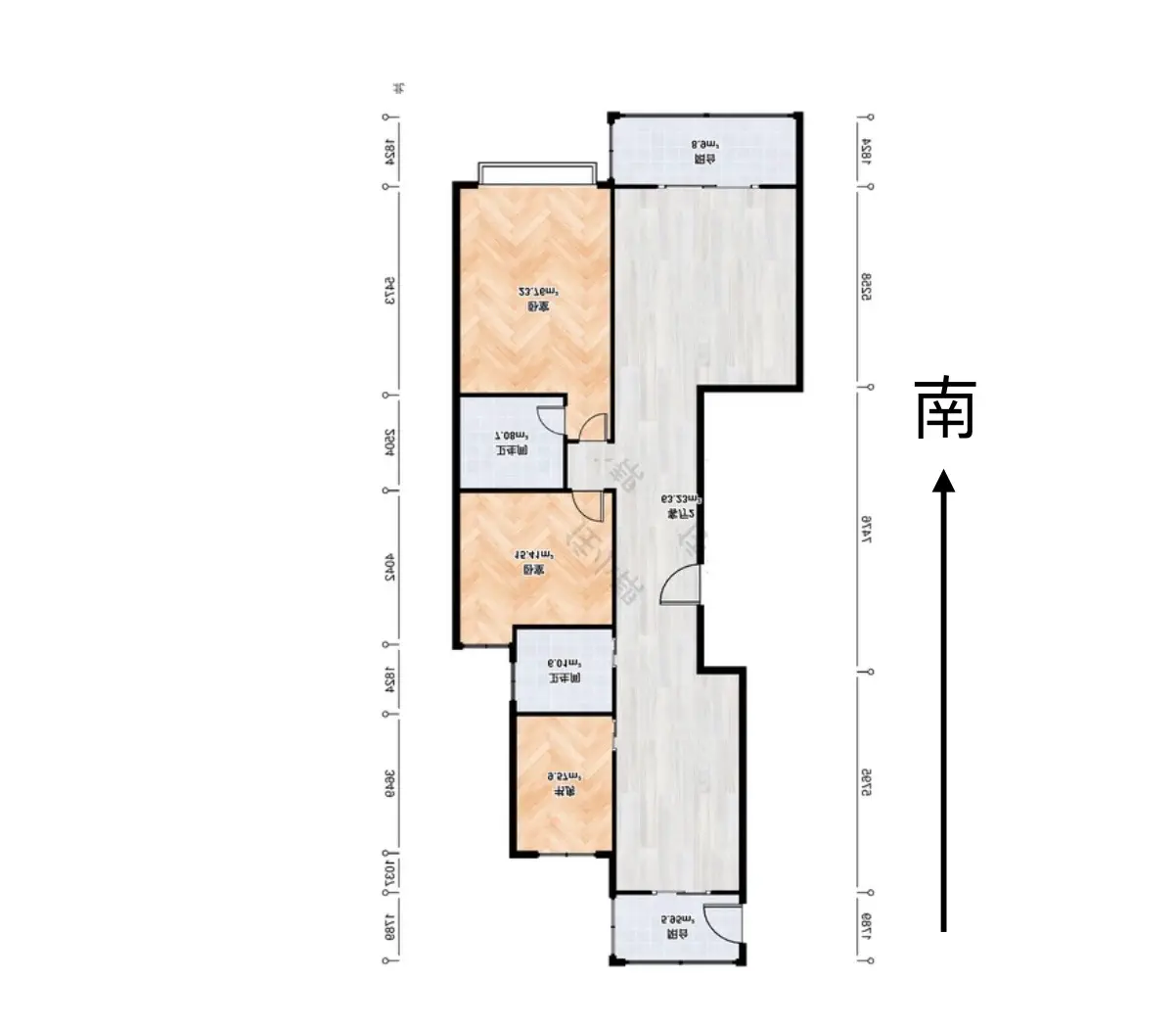 卓冠美景城  3室2厅2卫   120.00万