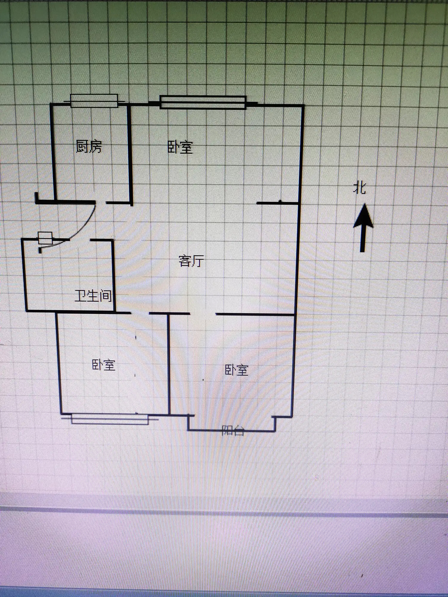 罗三生活区  3室2厅1卫   51.00万室内图1