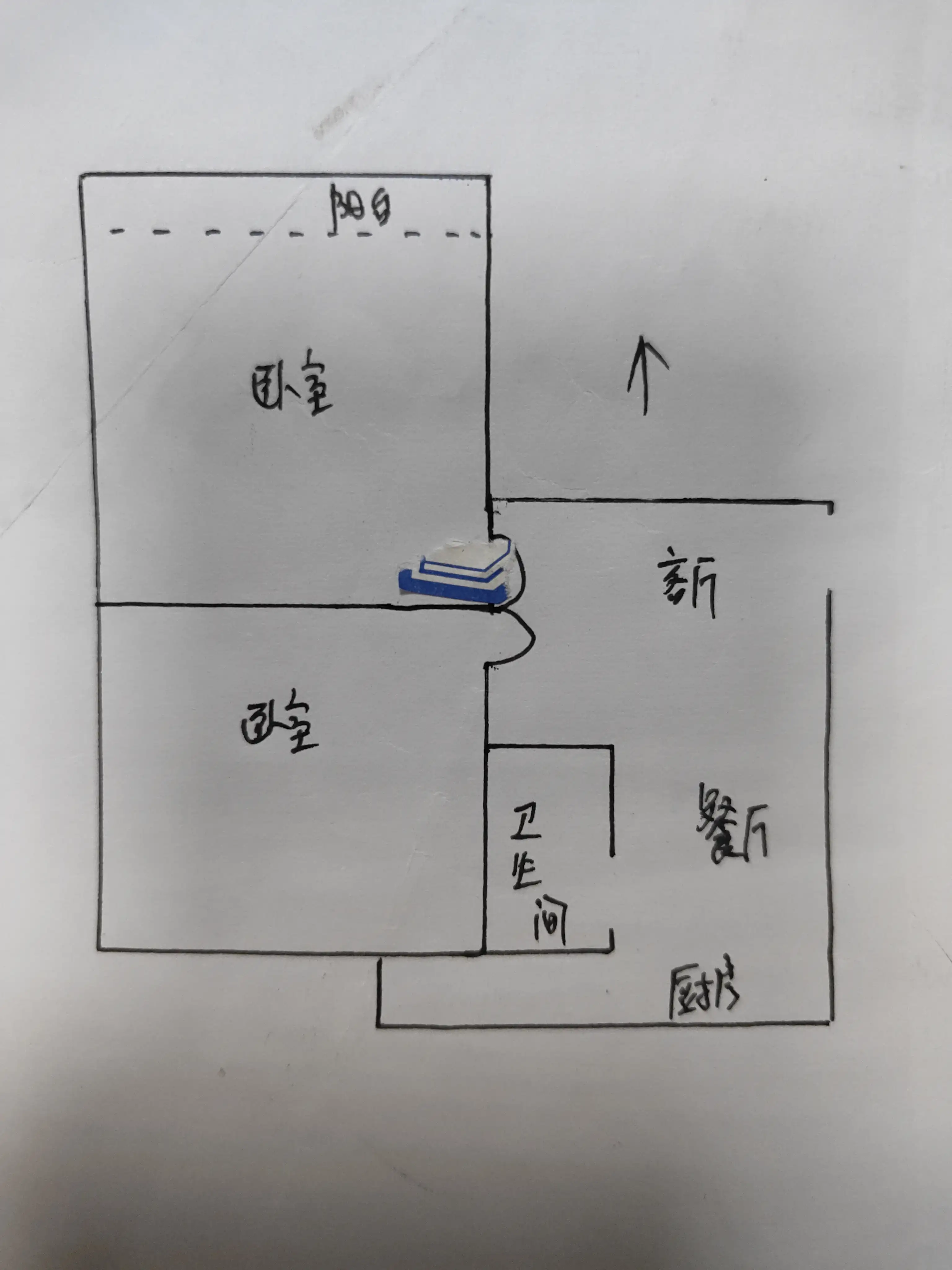 棉三家属院  2室2厅1卫   700.00元/月