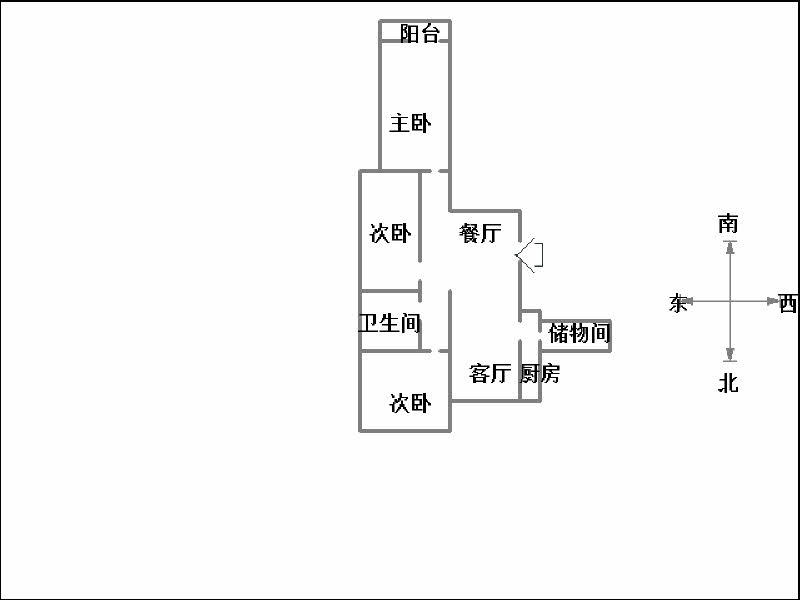 和润嘉园(和家大院)  3室2厅1卫   102.00万室内图