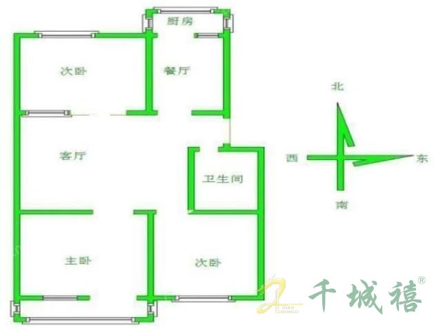 开元小区  3室1厅1卫   1200.00元/月室内图