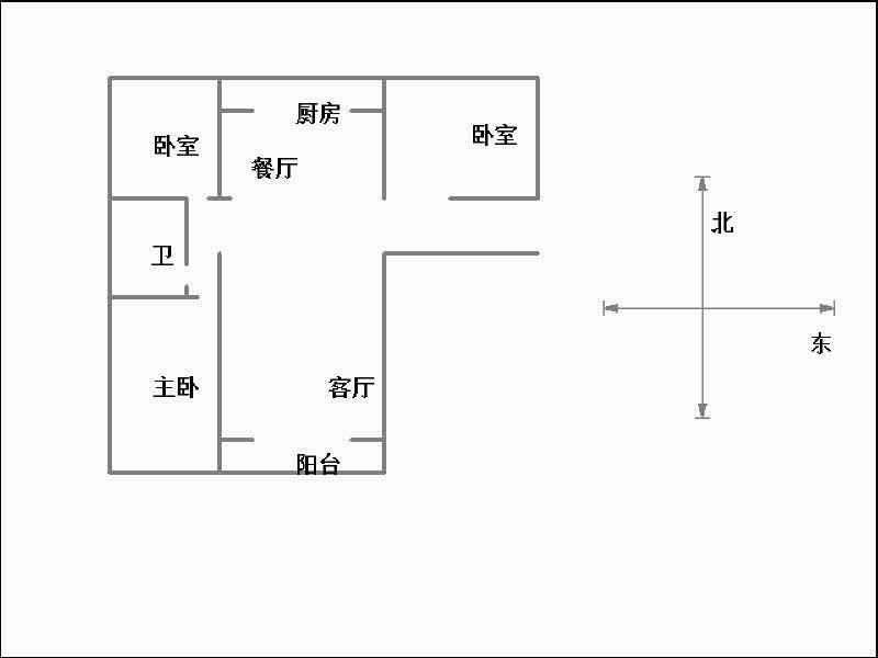 美的城  3室2厅1卫   150.00万室内图