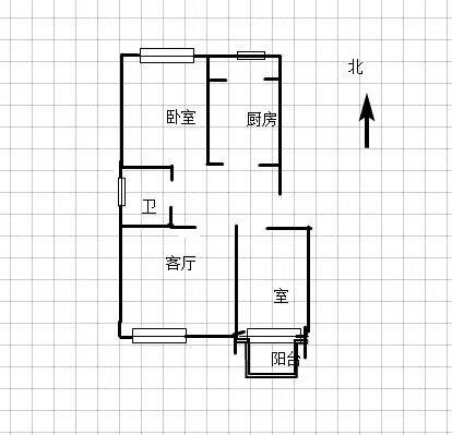 邯钢百五生活区  3室1厅1卫   41.00万室内图1