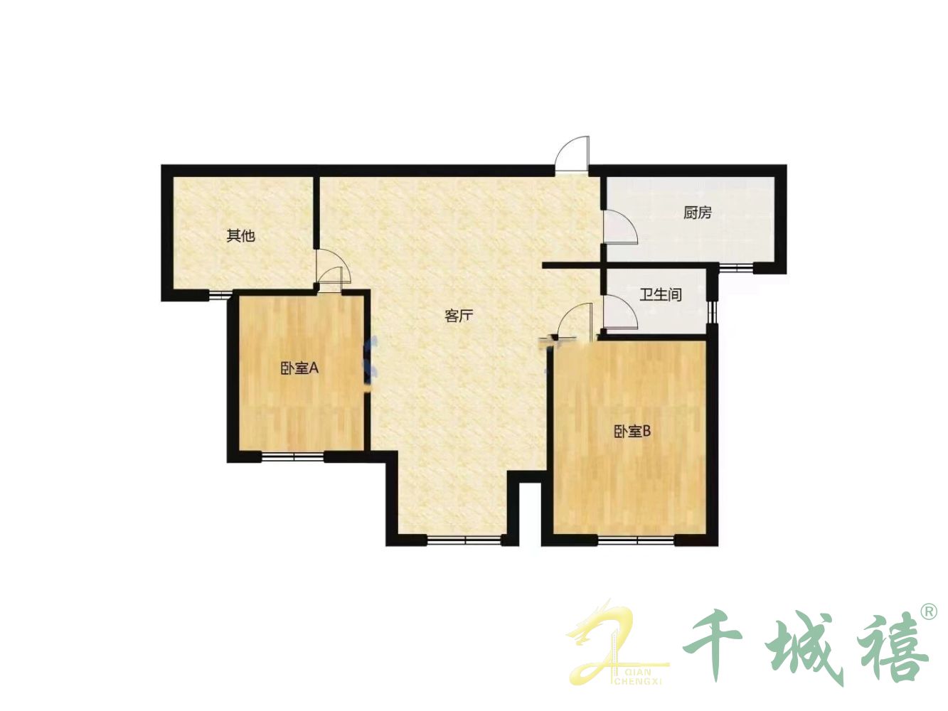 美的时代城  3室2厅1卫   125.00万室内图