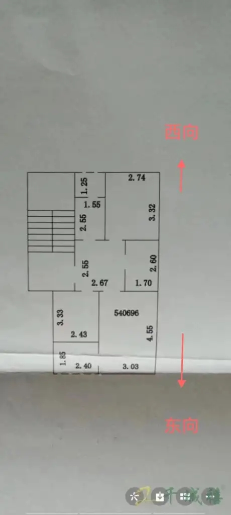 罗三生活区  3室1厅1卫   50.00万户型图